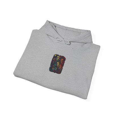 Horror Icons Hoodie — Vintage Slasher Collage Sweatshirt