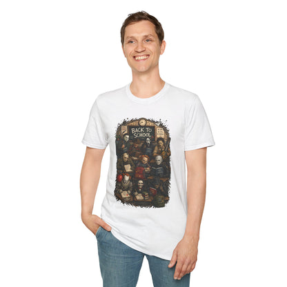 "Back to School" Horror Movie Character Class Portrait - T Shirt