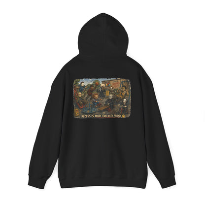 Horror Icons Illustration “Recess Is More Fun With Friends” - Hoodie