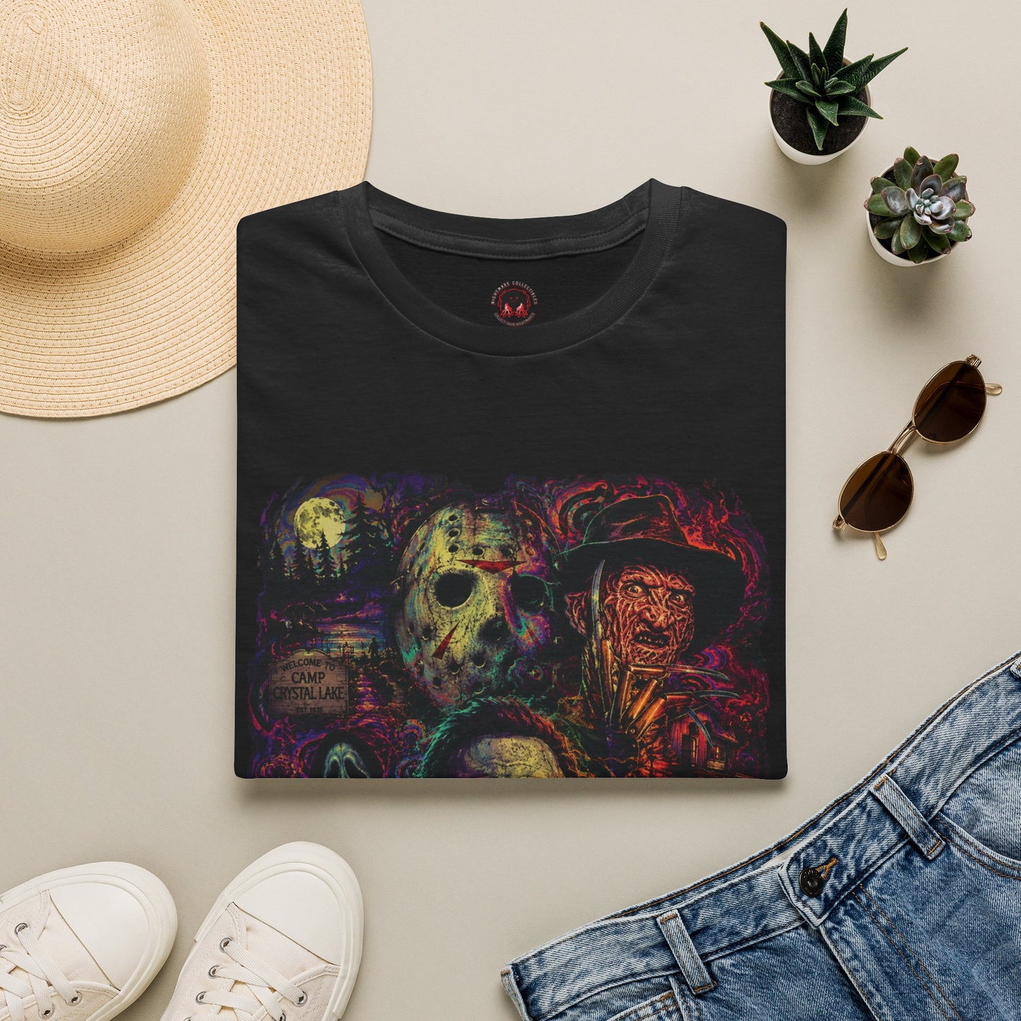 Horror Icons Collage T-Shirt —  Graphic Tee