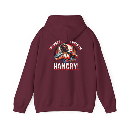 You Wont Like Me When I'm Hangry Hoodie - Werewolf Design