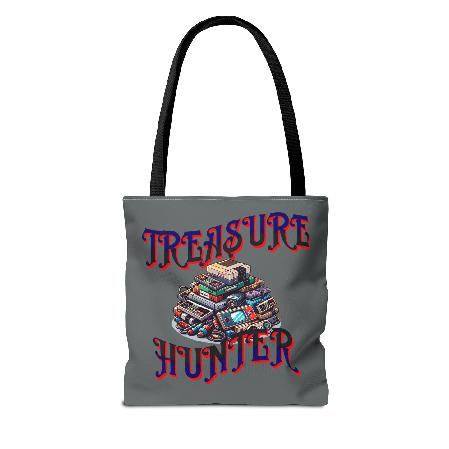 Treasure Hunter Retro Video Gamer Tote Bag (AOP) Collectors Vintage Games and Gaming