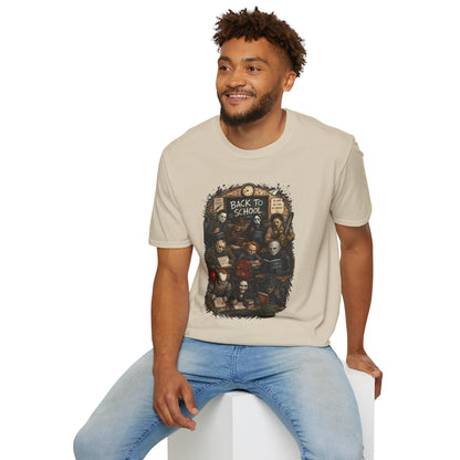"Back to School" Horror Movie Character Class Portrait - T Shirt