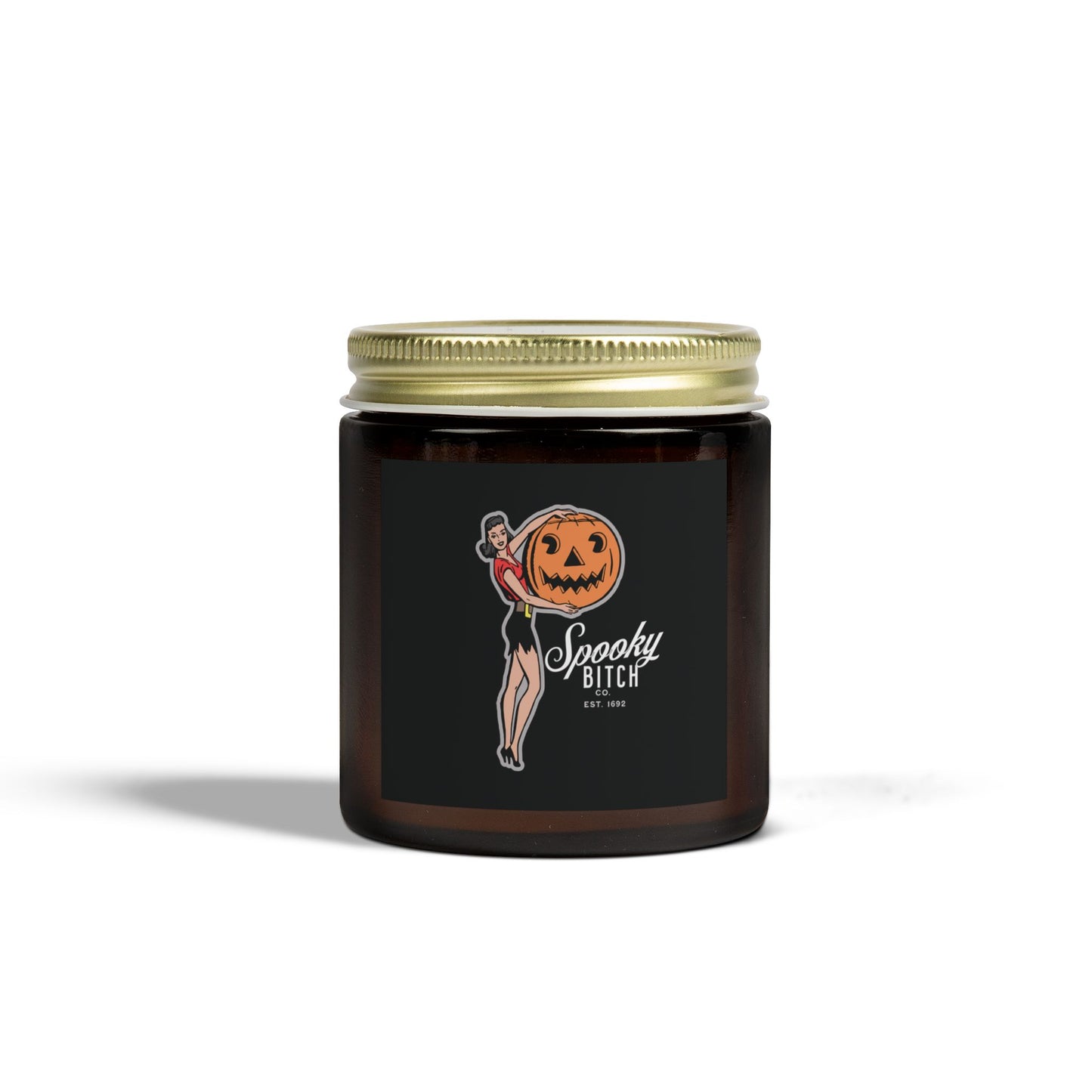 Scented Candle - Fun Witch Design, Gothic, Spooky Bitch Company (4oz, 9oz)