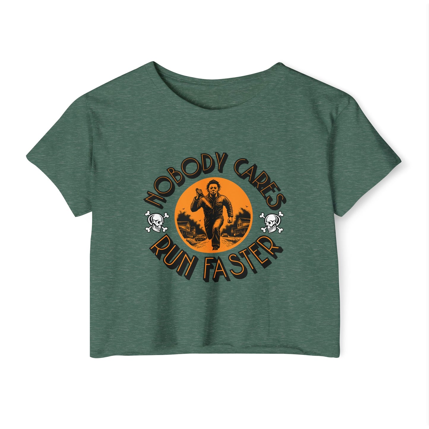 Nobody Cares Run Faster Women's Festival Crop Top