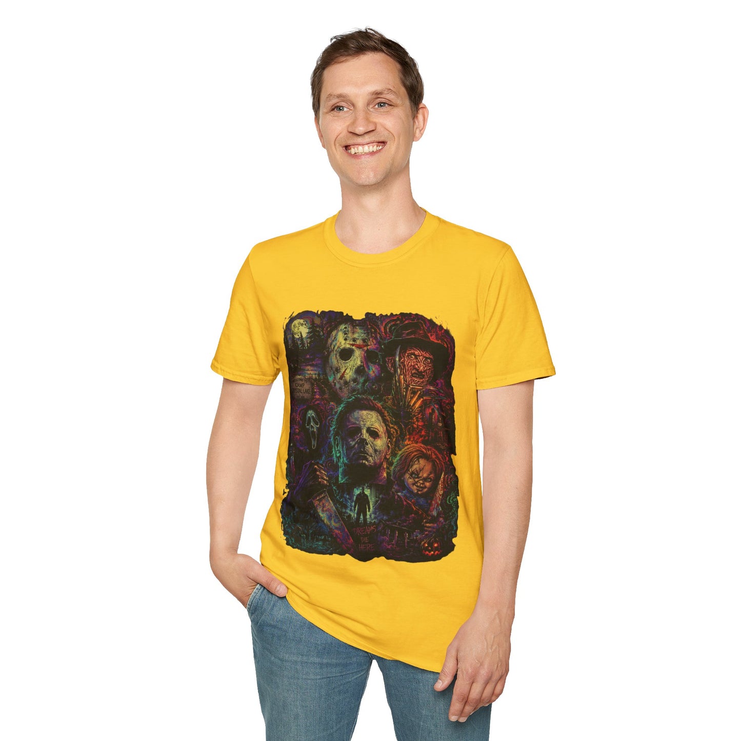 Horror Icons Collage T-Shirt —  Graphic Tee