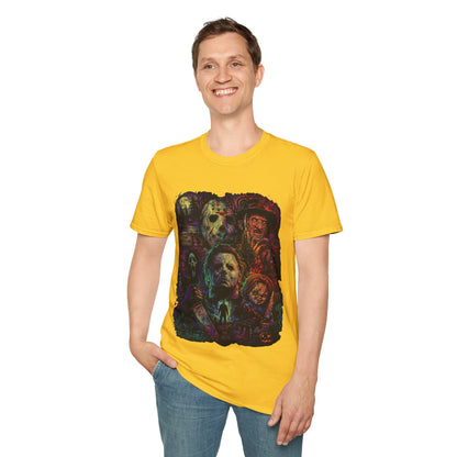 Horror Icons Collage T-Shirt —  Graphic Tee