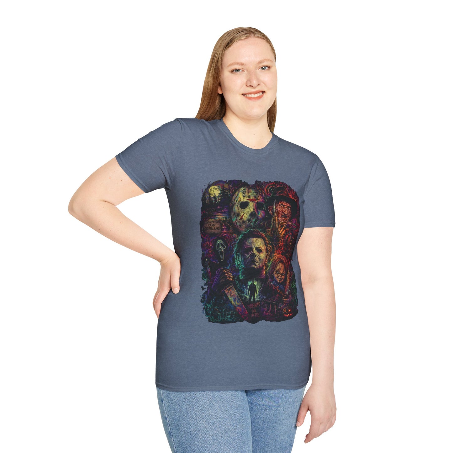 Horror Icons Collage T-Shirt —  Graphic Tee
