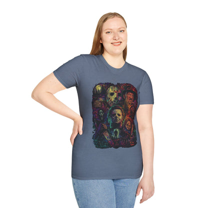 Horror Icons Collage T-Shirt —  Graphic Tee