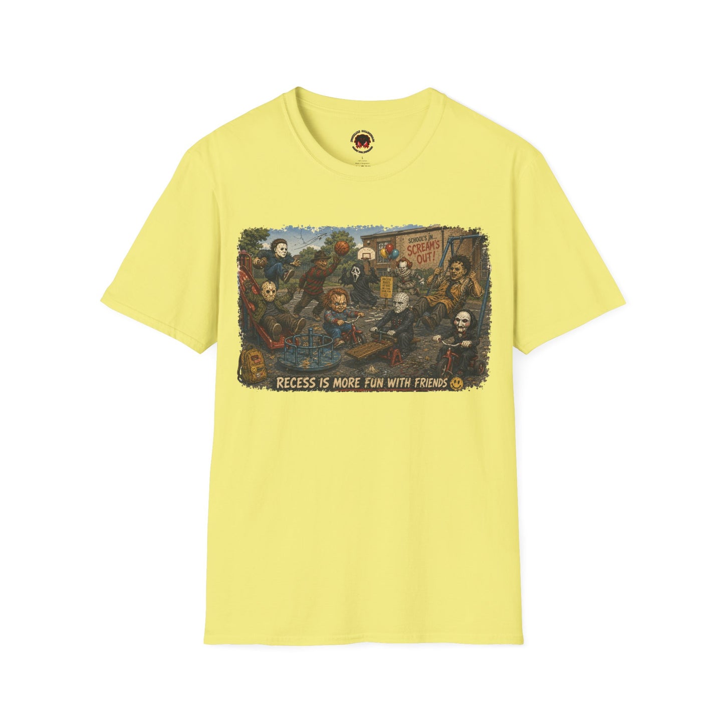Horror Icons Recess T-Shirt — 'Screams Out' Horror Tee