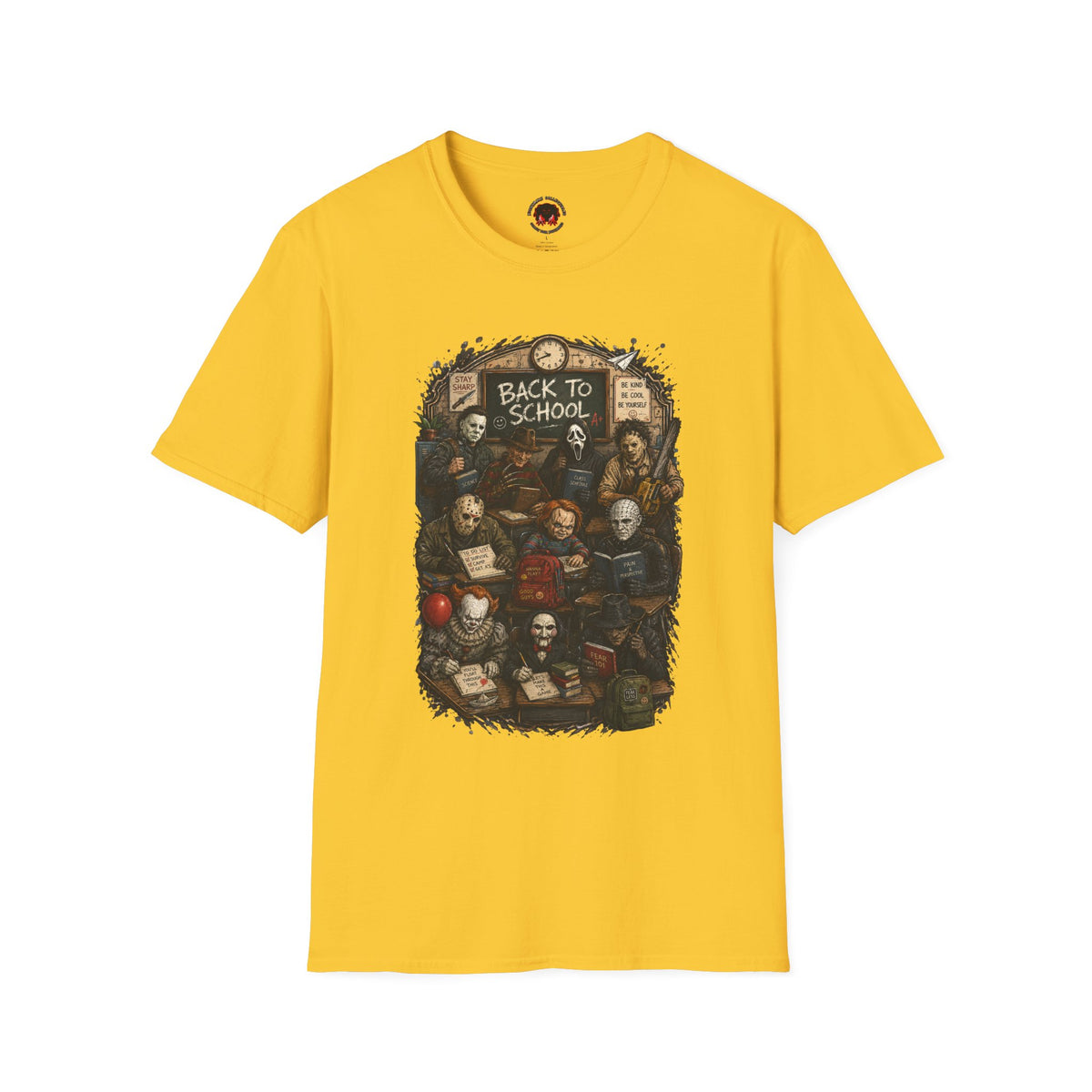 "Back to School" Horror Movie Character Class Portrait - T Shirt