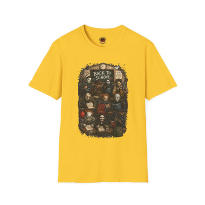 "Back to School" Horror Movie Character Class Portrait - T Shirt