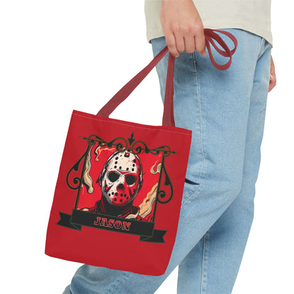 Vintage Jason Hockey Mask Tote Bag