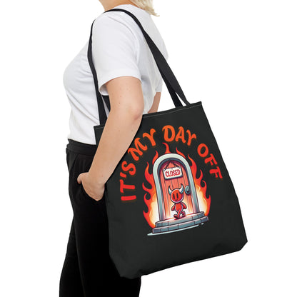 Little Devil It's My Day Off Shoulder Carry Tote Bag (AOP)