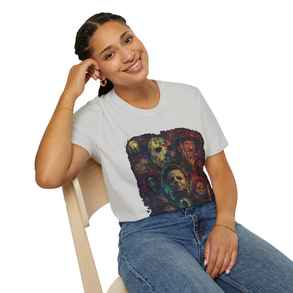 Horror Icons Collage T-Shirt —  Graphic Tee