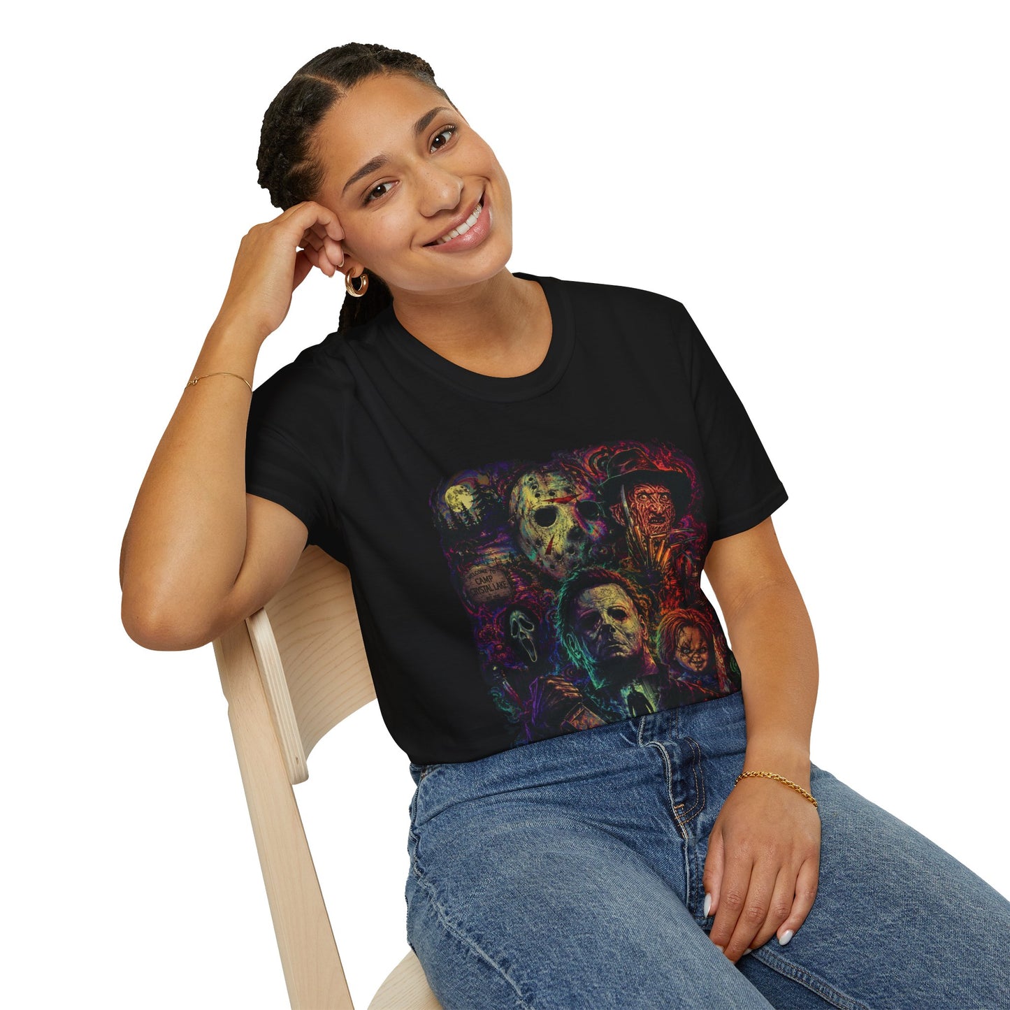 Horror Icons Collage T-Shirt —  Graphic Tee