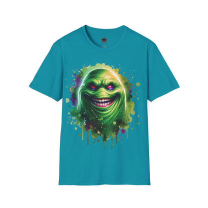 Slimey Ghost Spector Horror Fun Unisex Soft style T Shirt Men Women