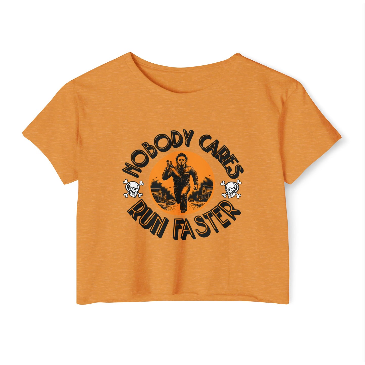 Nobody Cares Run Faster Women's Festival Crop Top