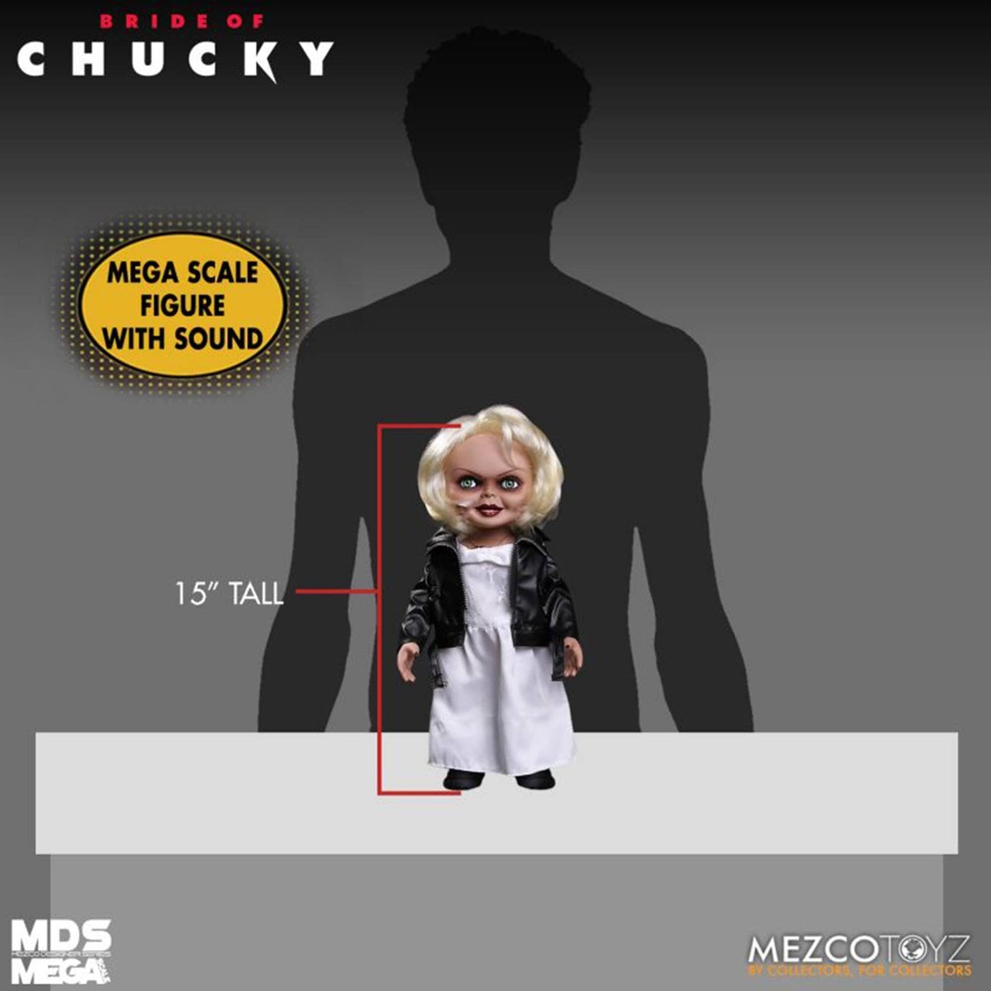 Mezco Bride of Chucky Tiffany Talking 15" Doll