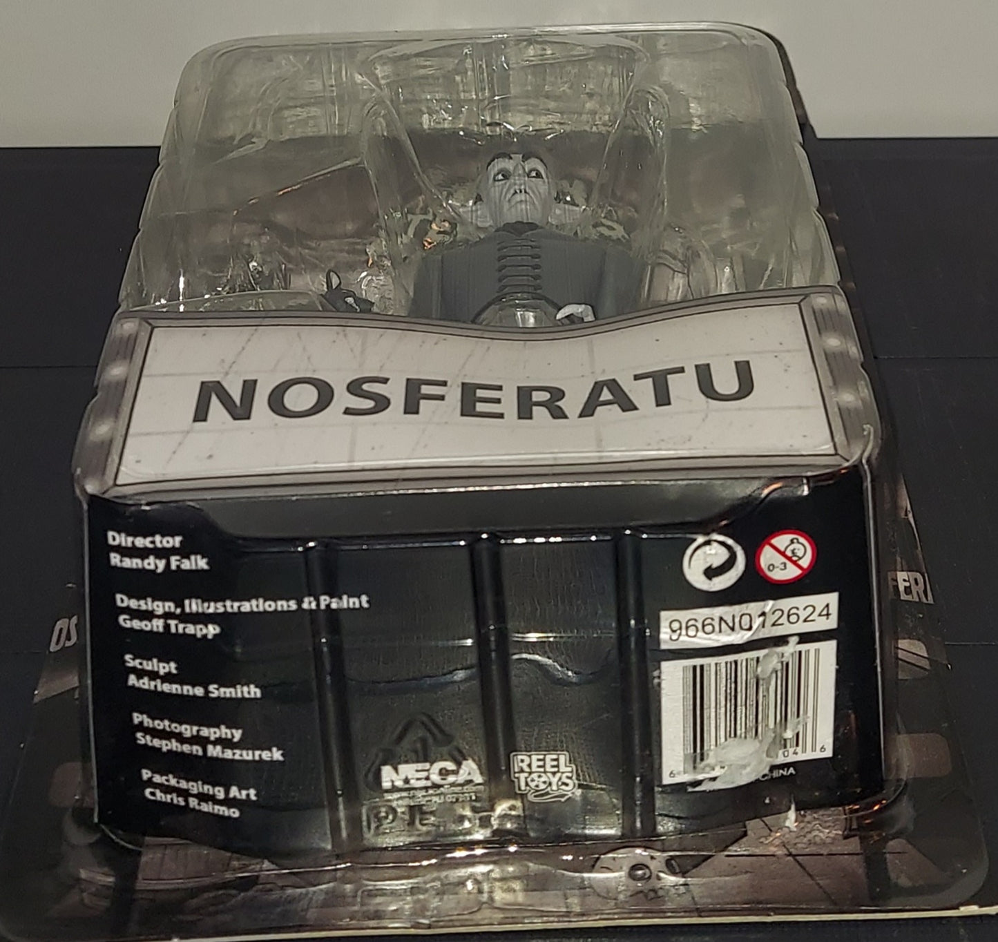 Neca Toony Terrors Nosferatu Vampire Silver Screen Black & White Action Figure