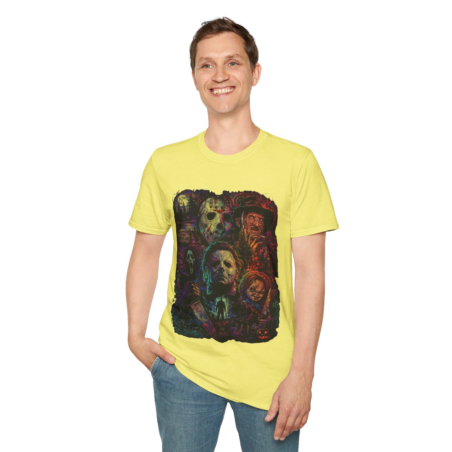 Horror Icons Collage T-Shirt —  Graphic Tee