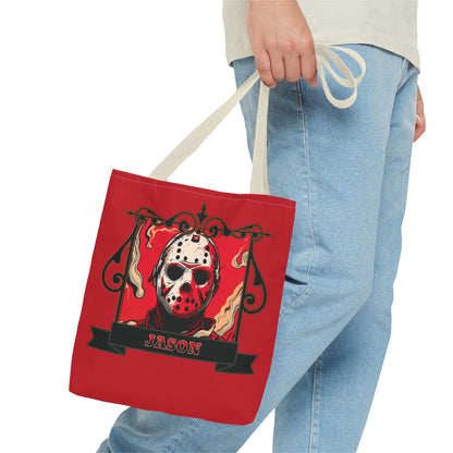 Vintage Jason Hockey Mask Tote Bag