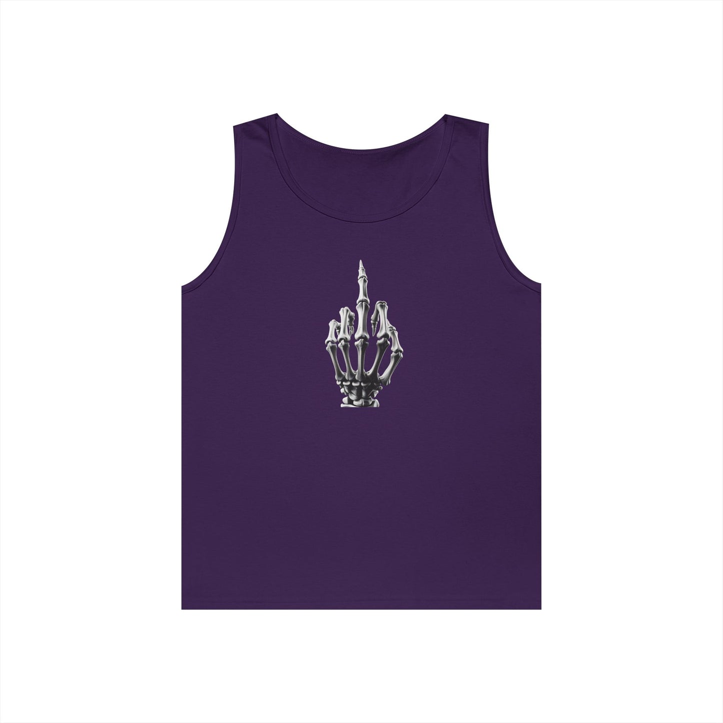 Skeleton Hand Middle Finger Tank Top – Edgy Skull Finger