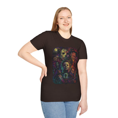 Horror Icons Collage T-Shirt —  Graphic Tee