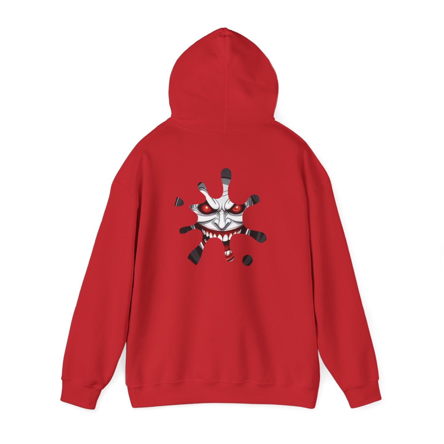 Hooded Sweatshirt - Joker Inspired Sinister Evil Smile Print