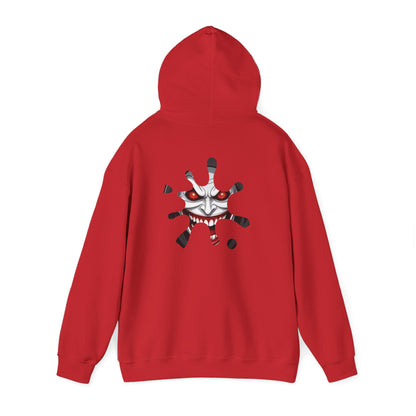 Hooded Sweatshirt - Joker Inspired Sinister Evil Smile Print