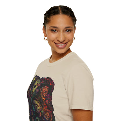 Horror Icons Collage T-Shirt —  Graphic Tee