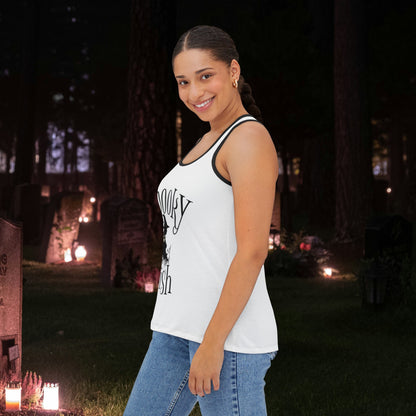 Spooky Bish Witch Women's Tank Top (AOP)