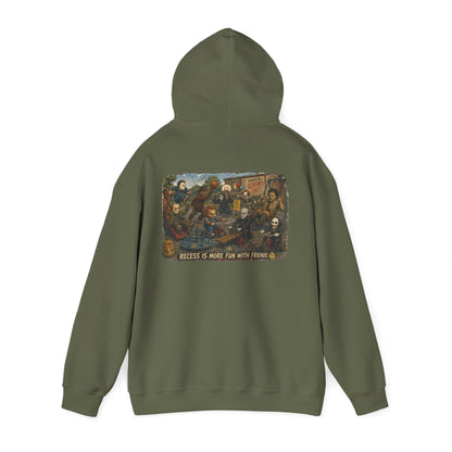 Horror Icons Illustration “Recess Is More Fun With Friends” - Hoodie