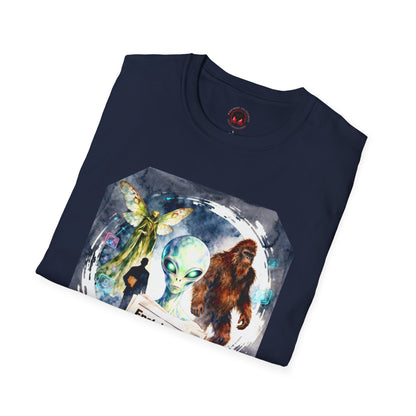 Alien Files Graphic T-Shirt — UFO, Bigfoot & Cryptid Art Tee