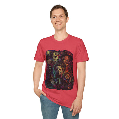 Horror Icons Collage T-Shirt —  Graphic Tee