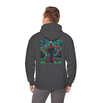 Psychedelic Road Trip Michael Hoodie – "Would Walk 500 Miles" Graphic Pullover