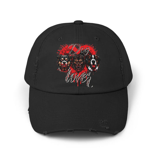 Dog Lover Hounds Of Hell Werewolf Horror Gothic Fun Hat Unisex Distressed Cap