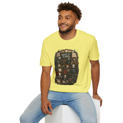 "Back to School" Horror Movie Character Class Portrait - T Shirt
