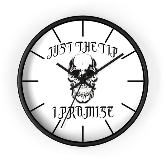 Vampire Just The Tip I Promise Wall Clock