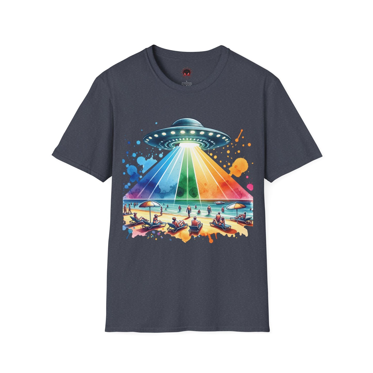 Summerween UFO Beach Day Unisex Soft Style T-Shirt