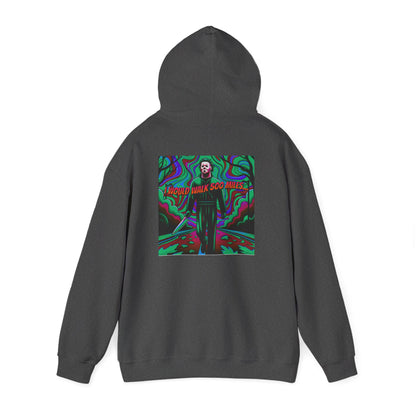 Psychedelic Road Trip Michael Hoodie – "Would Walk 500 Miles" Graphic Pullover
