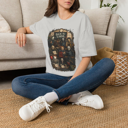 "Back to School" Horror Movie Character Class Portrait - T Shirt