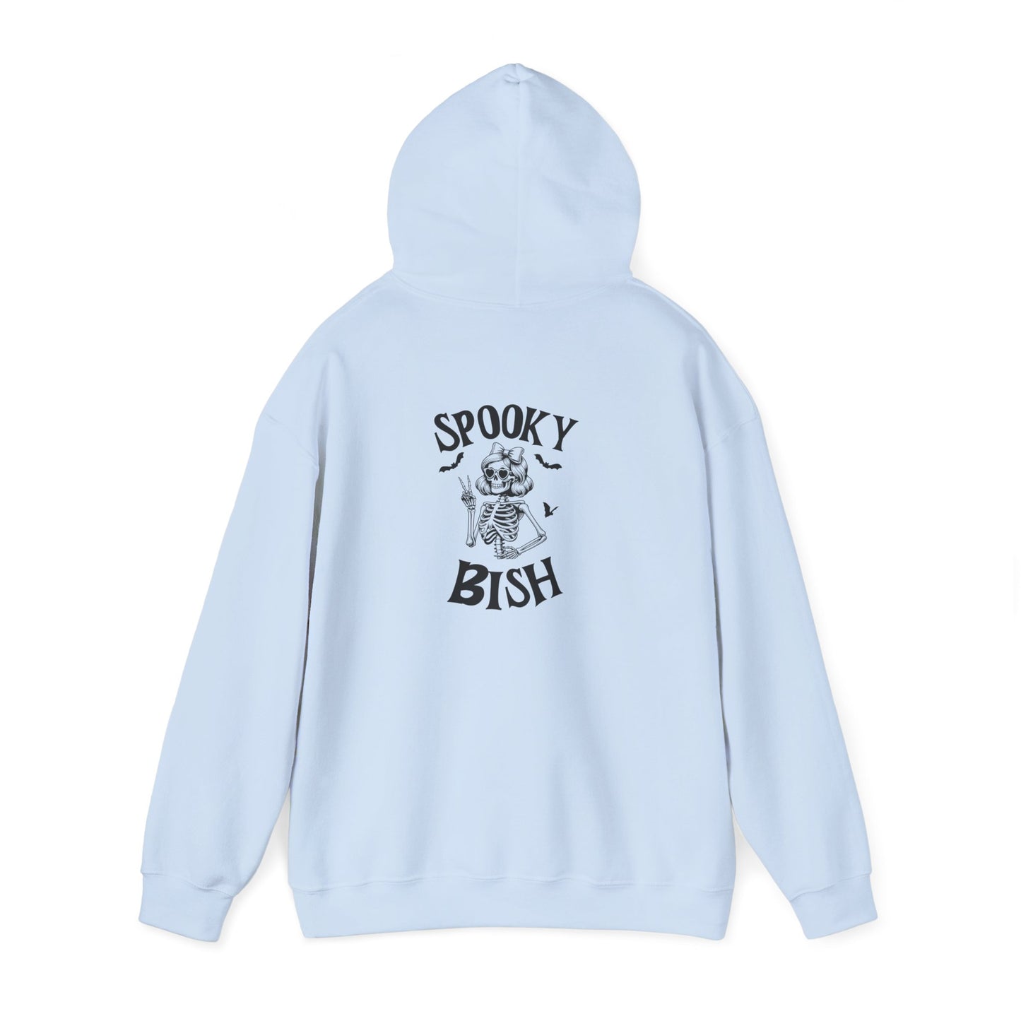 Spooky Bish Hoodie — Cute Skeleton in Sunglasses Design