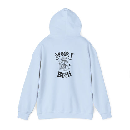 Spooky Bish Hoodie — Cute Skeleton in Sunglasses Design