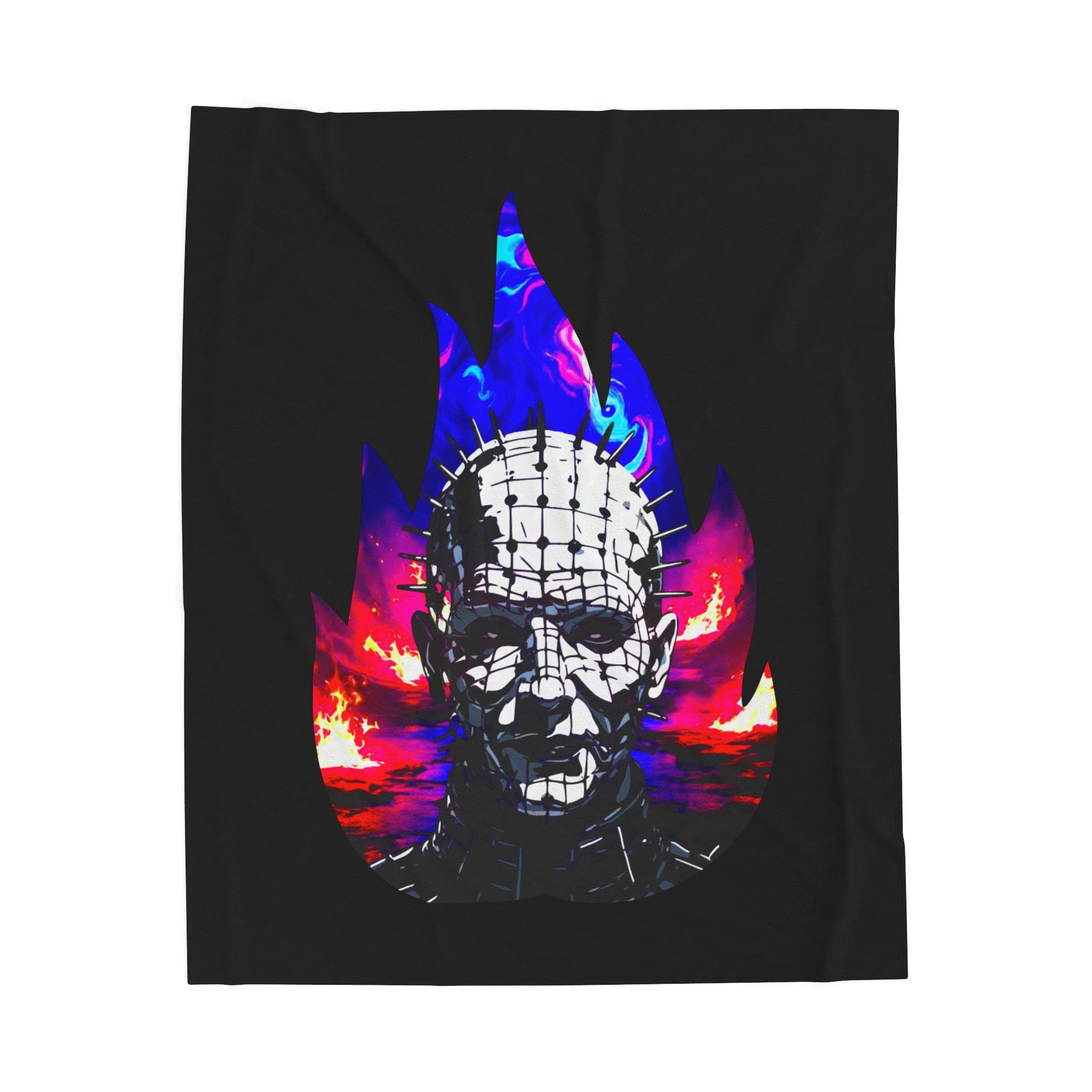 Throw Plush Blanket - Welcome To Hell Pinhead 80's Horror Fun ...