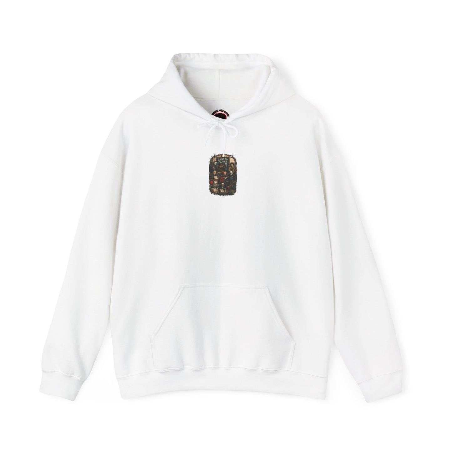 Horror Icons "Back to School" Hoodie — Vintage Movie Villains Graphic Sweatshirt