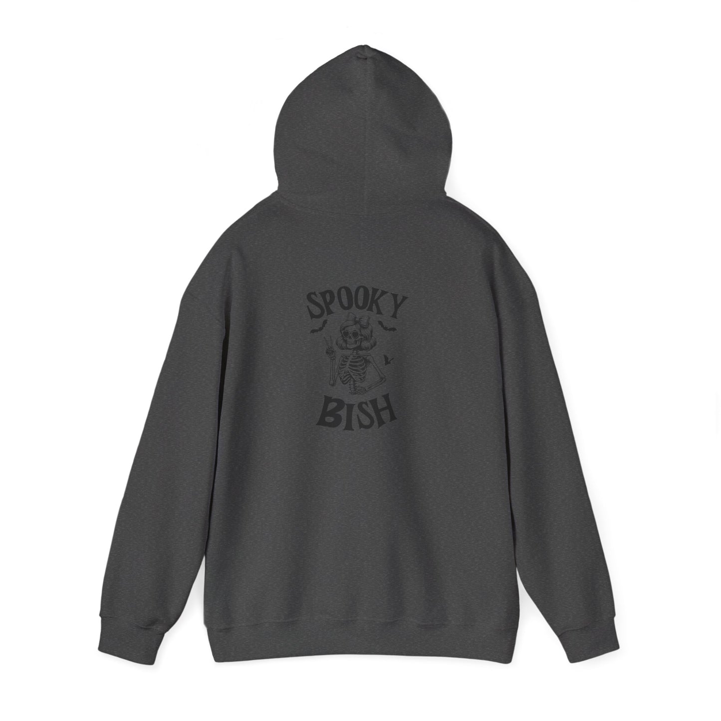 Spooky Bish Hoodie — Cute Skeleton in Sunglasses Design