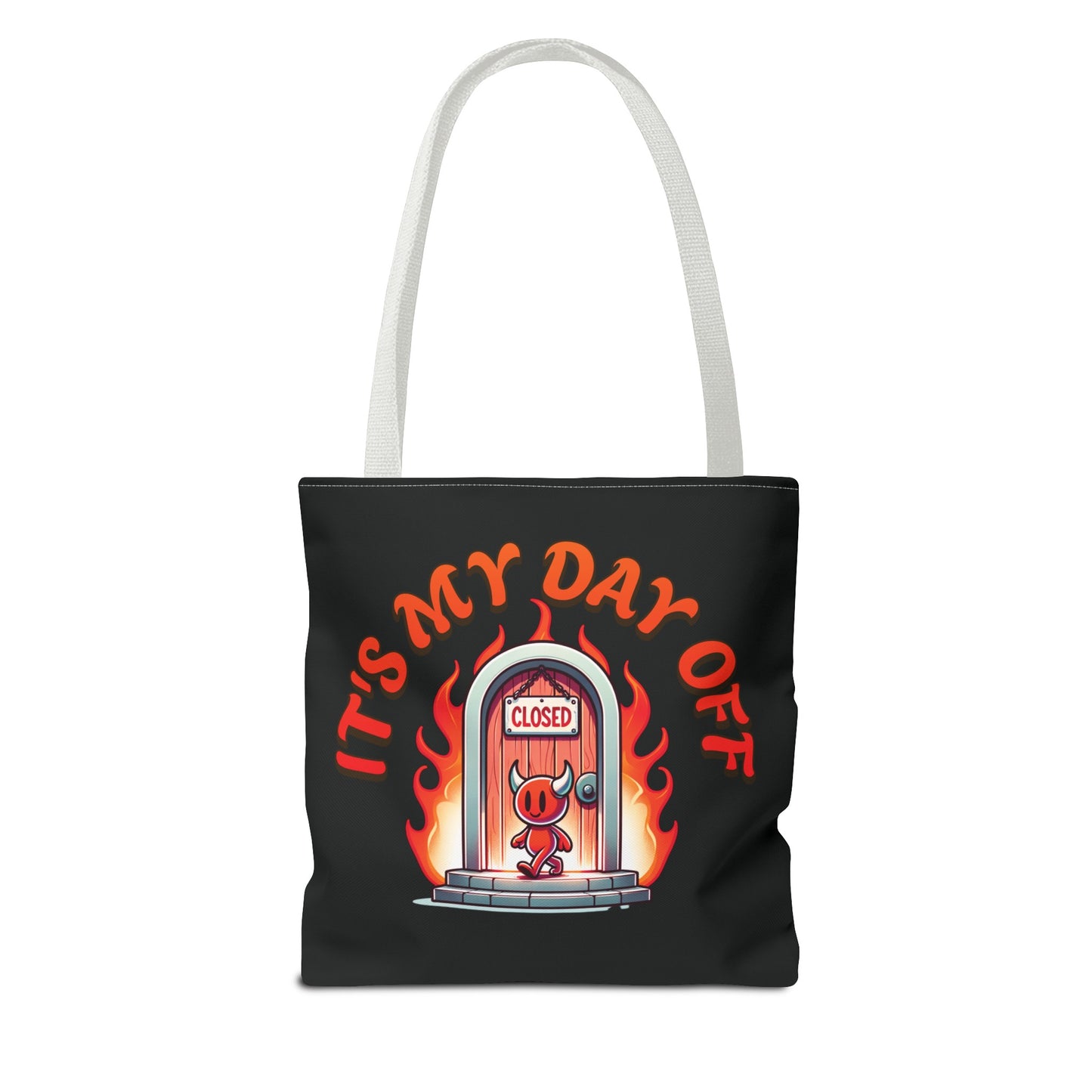 Little Devil It's My Day Off Shoulder Carry Tote Bag (AOP)