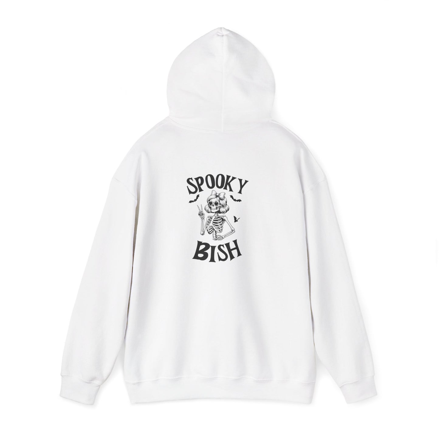 Spooky Bish Hoodie — Cute Skeleton in Sunglasses Design