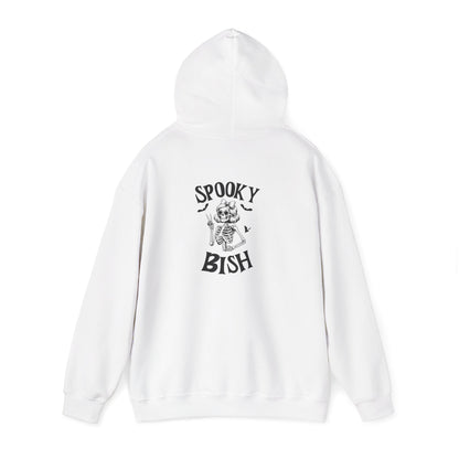 Spooky Bish Hoodie — Cute Skeleton in Sunglasses Design